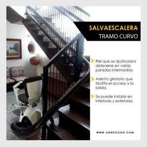 Fabricación de sillas salvaescaleras para tramos curvos