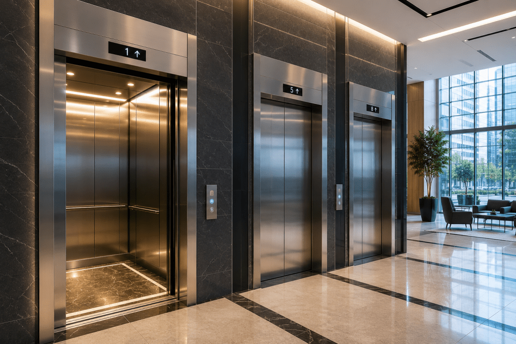 Mejores opciones de elevadores comerciales en México en edificio moderno