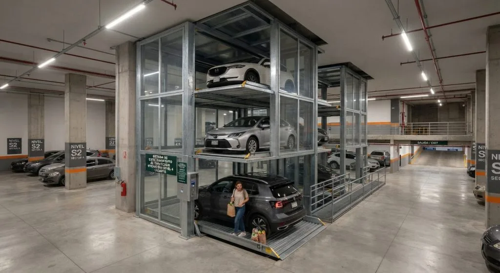 Cómo integrar elevadores vehiculares en complejos habitacionales en México