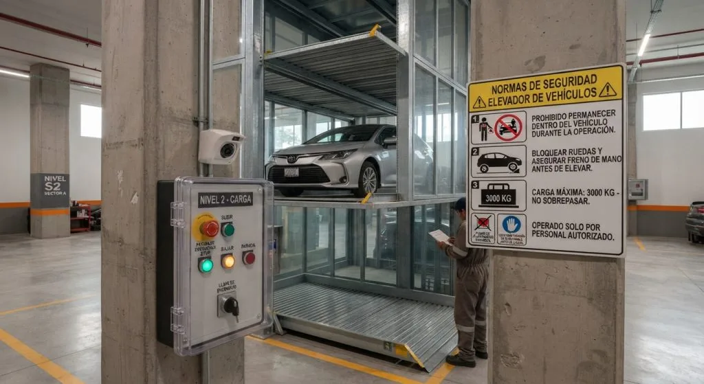 Normativas y seguridad en elevadores de autos en México